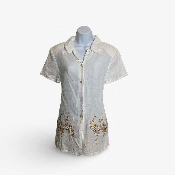 Carry Back Linen Tunic Top - Picture 1 of 7